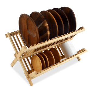 Égouttoir à vaisselle et support à assiettes en bambou, rangement vertical pour couvercles <span class=keywords><strong>de</strong></span> casseroles, tasses, livres, organisateur <span class=keywords><strong>de</strong></span> <span class=keywords><strong>cuisine</strong></span> multifonctionnel, nouveauté - Product Image 1