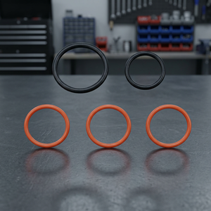 O-Ring <b>Sealing</b> Component <b>Black</b> and Red Rubber 63MM for Engine Applications - Product Image 2