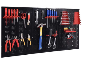<span class=keywords><strong>Panneau</strong></span> <span class=keywords><strong>de</strong></span> <span class=keywords><strong>rangement</strong></span> mural en métal pour outils, <span class=keywords><strong>panneau</strong></span> perforé pour <span class=keywords><strong>garage</strong></span>, étagères d'affichage, organisateur <span class=keywords><strong>de</strong></span> <span class=keywords><strong>rangement</strong></span> en acier, support pour outils - Product Image 4