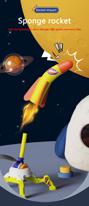 Neues Langlebiges und Hochwertiges Sommer-Spielzeug für Draußen: Duell-Raketen-Set mit 6 Raketen und Luftstartern als STEM-Geschenk - Product Image 4
