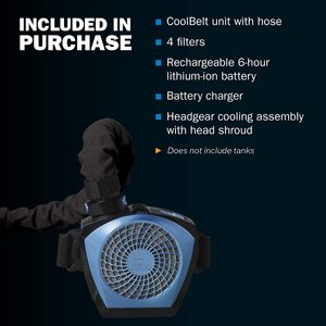 Sistema de Enfriamiento para Casco de Soldadura Miller CoolBelt, Sistema de Ventilador Negro Ajustable para Soldadura MMA - Product Image 3