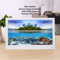 Marco de Fotos Digital de 21.5 Pulgadas con Reproducción de Video, Resolución 1920*1080 IPS Full HD FHD, Material ABS, Ideal para Regalo Familiar, Precio de Fábrica