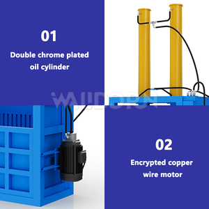 Walldorn Efficient Scrap Cardboard <b>Box</b> Hydraulic Electric Automatic <b>Small</b> Vertical Baling Machine - Product Image 3