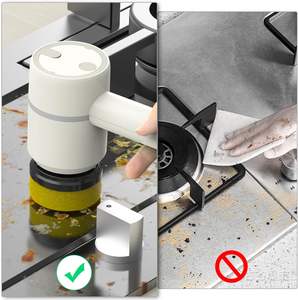 Nettoyeur rotatif 6 en 1 rechargeable, lave-vaisselle, nettoyeur automatique de cuisine, brosse murale et outil de lavage de casseroles portatif - Product Image 2