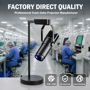 โปรเจคเตอร์โกโบแบบรางขายดี พร้อมซูม ฉายโลโก้ลูกค้า โปรเจคเตอร์ LED สำหรับโฆษณา - Product Image 4