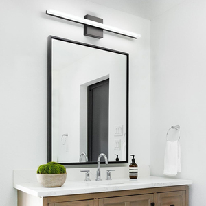 Lámparas de Espejo Lineales Modernas Atenuables de 20''/24'' con IP44, Luz <span class=keywords><strong>LED</strong></span> de Tocador Negra de 3CCT <span class=keywords><strong>para</strong></span> Dormitorio - Product Image 6