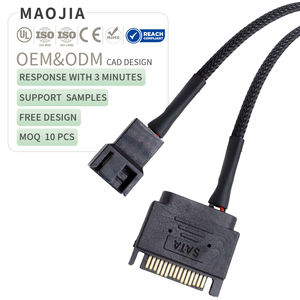 SATA 1至1 <span class=keywords><strong>2</strong></span> <span class=keywords><strong>3</strong></span> 4 5分路器4针电源线电脑冷却风扇分路器集线器转换器适配器延长线 - Product Image 1