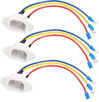 IEC 320 C14 adaptateur de prise de montage sur panneau AC 250V 10A 3 broches Module d'entrée IEC prise connecteur d'alimentation prise