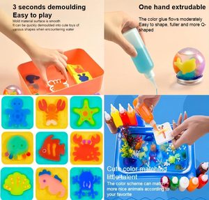 Kit <span class=keywords><strong>de</strong></span> Cuentas <span class=keywords><strong>de</strong></span> <span class=keywords><strong>Agua</strong></span> Mágicas para Manualidades, 6 Colores, Nuevo, 2026 - Product Image 2