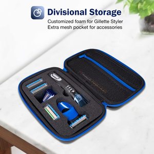 Estuche de viaje duro para hombre para <span class=keywords><strong>Gillette</strong></span> Styler Barba Trimmer Bolsa de almacenamiento de propósito especial para afeitadora corporal - Product Image 3