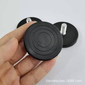 Adjustable Feet M8x50mm <b>Black</b> Plastic Round Furniture Leveler Pad For <b>Sofa</b> Chair <b>Table</b> Home Use - Product Image 4