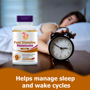Comprimés de mélatonine à dissolution rapide à prix réduit, avec mélatonine pour aider à gérer le cycle sommeil-réveil, complément alimentaire pour la santé du sommeil - Product Image 5