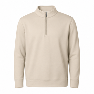 Ready To Ship Men's Quarter Zip <b>Golf</b> Pullover <b>Long</b> <b>Sleeve</b> Solid Color Performance <b>Top</b> Lightweight Sportswear In Stock - Product Image 1