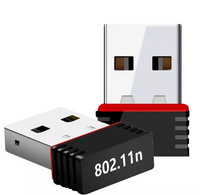 Adaptador USB WiFi Dongle 150 Mbps Receptor Inalámbrico de Red LAN Ethernet con Unidad de CD