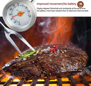 Nouveau <span class=keywords><strong>Thermomètre</strong></span> Instantané pour Viande en Acier Inoxydable, Rapide et <span class=keywords><strong>Fiable</strong></span>, pour Volaille, Modèle 2026, NOUVELLE VENTE CHAUDE, NOUVEAU DISPLAY, NOUVEAUTÉ - Product Image 2