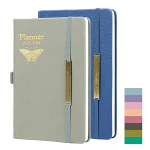 Agenda de negocios, tamaño A5, diario lácteo, planificador, impresión personalizada, cuaderno de tapa dura <span class=keywords><strong>2023</strong></span> con logotipo personalizado - Product Image 1