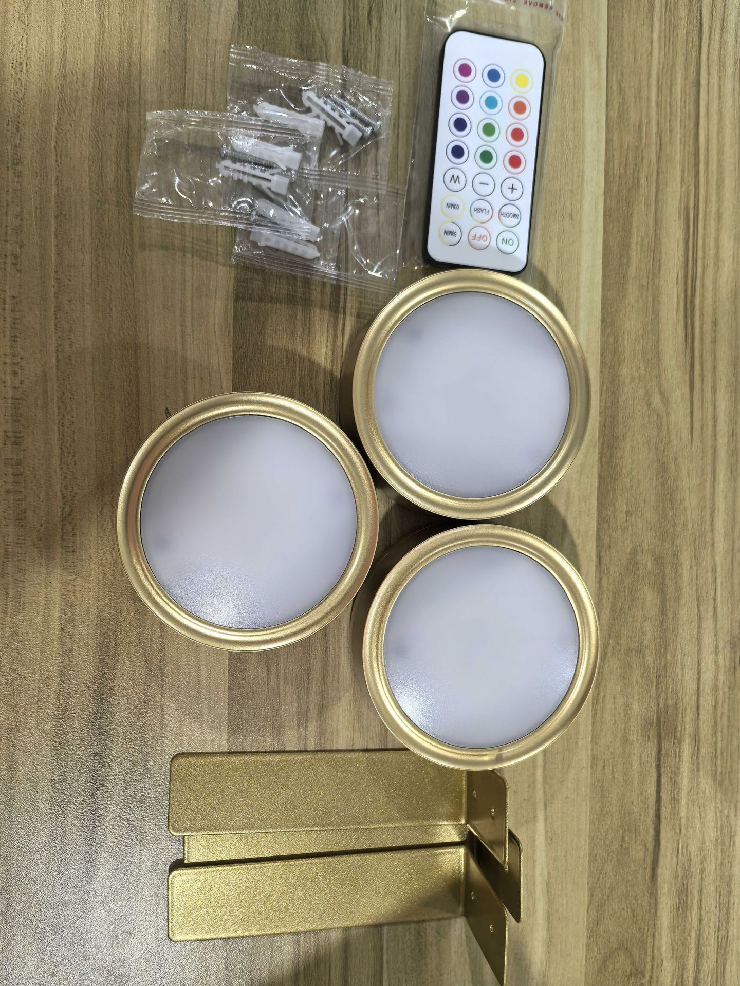 [Gold-shell 13-color] 3 Light + 1 Remote Control