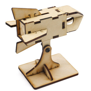Kit de modèle de fusée en bois pour enfants de 4 à 6 ans, jouet éducatif STEM, projet d'assemblage - Product Image 3