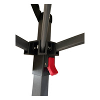 Tente Pop-Up 3,6 x 3,6 m avec parois latérales en maille, structure en acier, portes zippées, abri d'ombrage pour camping et événements en extérieur