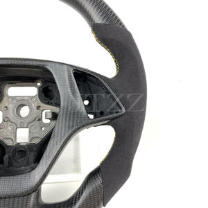 100% intérieur de voiture de volant en fibre de carbone véritable pour <span class=keywords><strong>Chevrolet</strong></span> Camaro <span class=keywords><strong>Corvette</strong></span> <span class=keywords><strong>C7</strong></span> <span class=keywords><strong>2014</strong></span> 2015 2016 2017 2018 2019 - Product Image 4