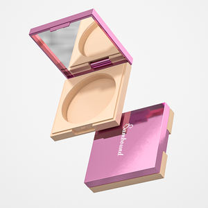 Estuche de polvo compacto personalizado, contenedores de muestra de maquillaje rosa, estuche compacto de polvo facial - Product Image 4