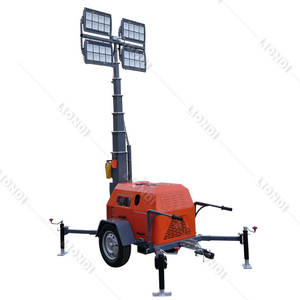 4*400W Metal LED 4x1000W Haluro Remolque Faro 7m Torre de luz móvil Buen precio para la venta - Product Image 4