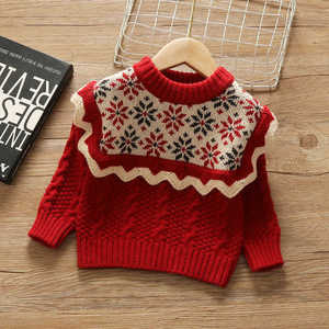 Nuovo alla moda da ragazza primavera e autunno Cardigan in maglia elegante maglione inizio inverno per bambini - Product Image 6