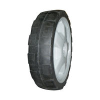 Roue de roulement en caoutchouc massif anti-crevaison de 12 pouces 12x2 pouces, garantie de 1,5 an, sans frein, pour poussette, tondeuse à gazon