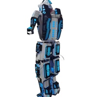 Costume LED géant pour homme adulte, robot marcheur élégant sur échasses, imprimé miroir, pour spectacle de danse de salon, flamenco, Halloween, fête et célébration
