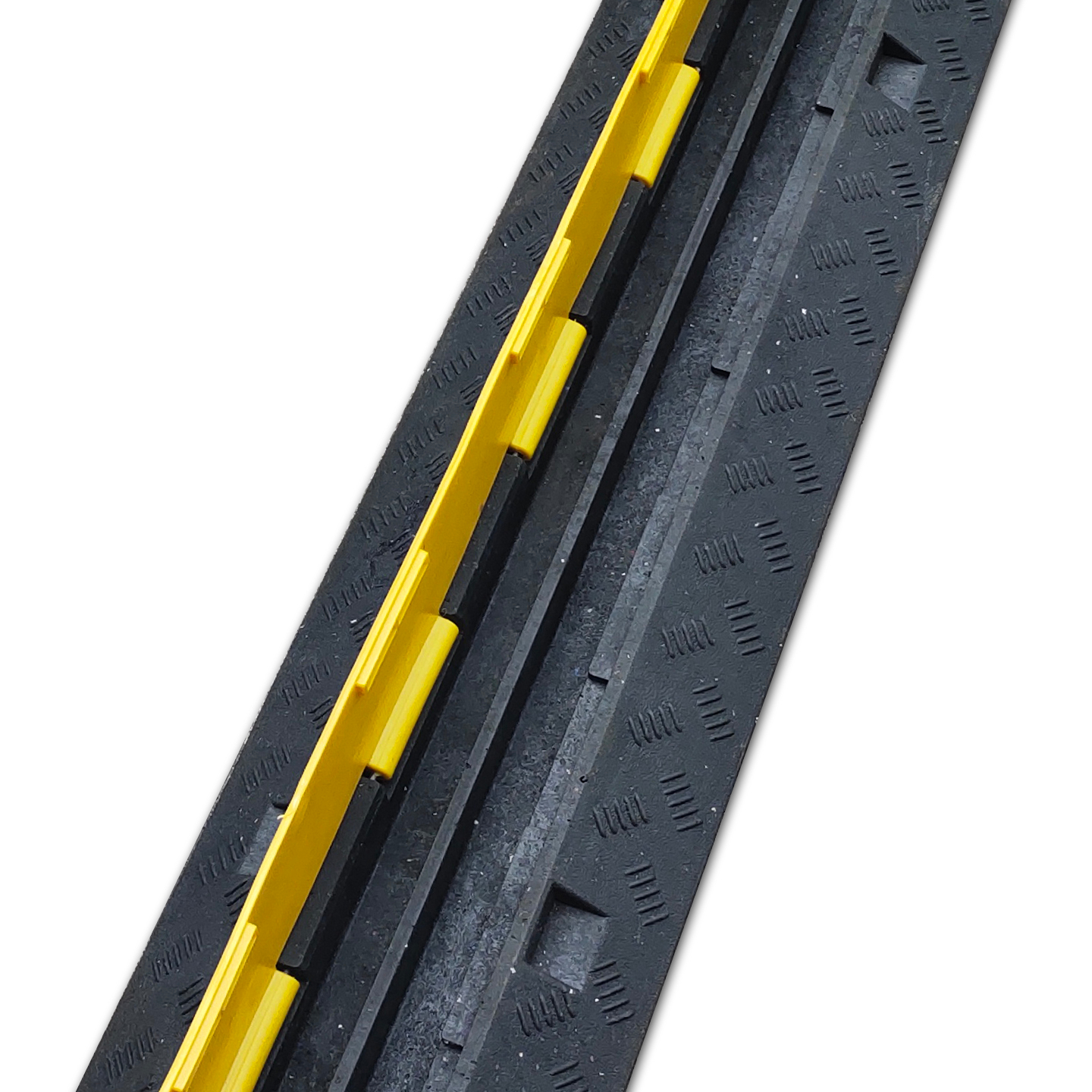 Высококачественная Гибкая желтая ПВХ покрытие 2 канала этапе использует резиновый и пластмассовый кабельный лоток