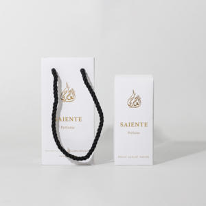 Boîte d'emballage <span class=keywords><strong>de</strong></span> parfum cosmétique biodégradable personnalisée, boîte cadeau pour soins <span class=keywords><strong>de</strong></span> la peau, boîte <span class=keywords><strong>de</strong></span> parfum en feuille d'or avec boîte - Product Image 1