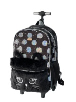 Sac à dos à roulettes en PVC souple pour garçons, ensemble de 3 pièces, avec fermeture éclair et compartiment pour ordinateur, sacs d'école tendance, modèle 2025 KUOBU Factory OEM
