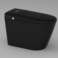 CUPC Noir mat Moderne Smart WC Auto Flush Intelligent Smart Toilette Salle de bain montée au sol WC