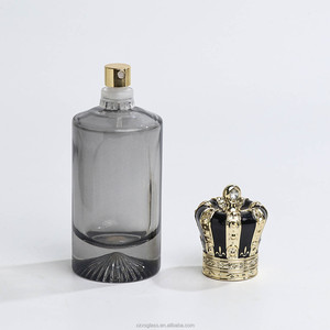 Caja blanca personalizada Botella de perfume negra transparente Botellas de perfume de lujo de 50ml con tapa de corona - Product Image 3