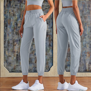 Leggings Deportivos de Cintura Alta sin Costuras para Mujer, Ropa Deportiva Informal, con Cierre de Cordón Ajustable y Bolsillos para Yoga - Product Image 2