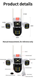 Câmera de Segurança VESAFE <span class=keywords><strong>Dome</strong></span> com Visão Noturna, Zoom de 10X, 350 Graus de Vigilância, 6MP CMOS, IP65 à Prova d'Água, WiFi, PTZ - Product Image 6