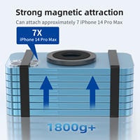 Support de téléphone magnétique flexible à commande à distance, étanche, anti-corrosion, en alliage d'aluminium, réglable, à fixation murale, avec logo personnalisé OEM ODM