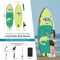 Planche de surf gonflable multifonctionnelle pour enfants, thème dessin animé, en PVC écologique, portable, facile à gonfler, planche à pagaie haute capacité