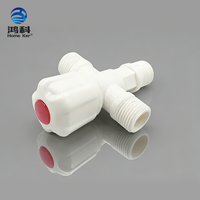 Vanne d'angle en PP économique, vanne à trois voies en plastique haute performance, vanne d'angle durable, alternative aux pièces métalliques