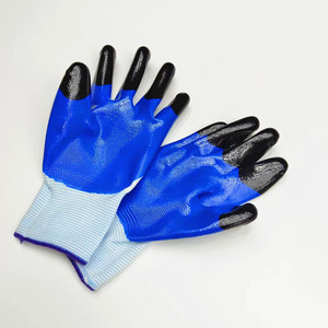 Gants de sécurité à Double trempage pour la Protection du jardin, revêtement Nitrile professionnel 3/4, Construction Durable, 13G - Product Image 6