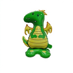 Globos de Aluminio con Forma de Animales de Dibujos Animados: Perro, Dinosaurio, León, Mariposa, Ganso, Jirafa, para Decoración de Fiestas de Cumpleaños, Circo, Juguetes para Niños, Pollo - Product Image 4