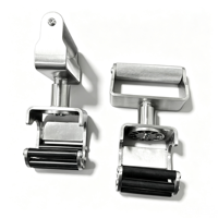 Poignées de traction réglables en acier inoxydable, 360 °   Poignées de barre latérale à rotation multi-angles, accessoires de musculation multifonctionnels pour l'entraînement du dos
