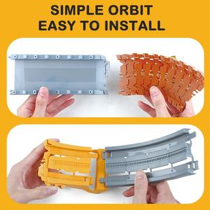 Juego de Construcción de Pistas de Carreras de Autos de Juguete de Plástico ABS, 273 Piezas, Vehículos Flexibles de Ensamblaje, Venta al Por Mayor - Product Image 4