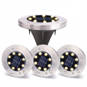 <strong>Amazon</strong> Ebay Hot Sale Auto On/off <strong>Security</strong> Disk Outdoor Garden Wireless <strong>Light</strong> Solar Powered Led Night <strong>Lights</strong> - Product Image 1
