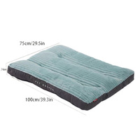 Coussin de lit en feutre luxueux et moelleux pour grand chien, avec base antidérapante et coussin de lit amovible