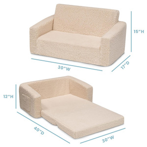 Children's Plush <b>Sofa</b> Chair With Handrails 2 To 4 Years Fabric High Elasticity Foam Sponge Reclining Small <b>Sofa</b> For <b>Kids</b> - Product Image 2