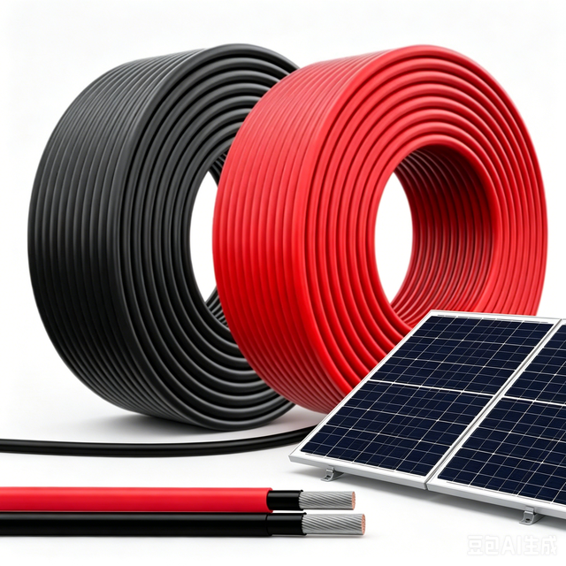 New Energy Solar DC PV Cable Tinned Copper XLPE LSZH Jacket Weatherproof Photovoltaic Systems 1KV Multiple Sizes (12AWG)