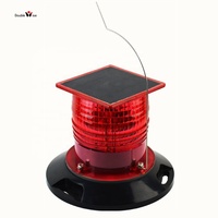 FAA L810 kulesi uçak uyarı güneş enerjili Led havacılık tıkanıklığı ışık havaalanı vinç veya yüksek bina