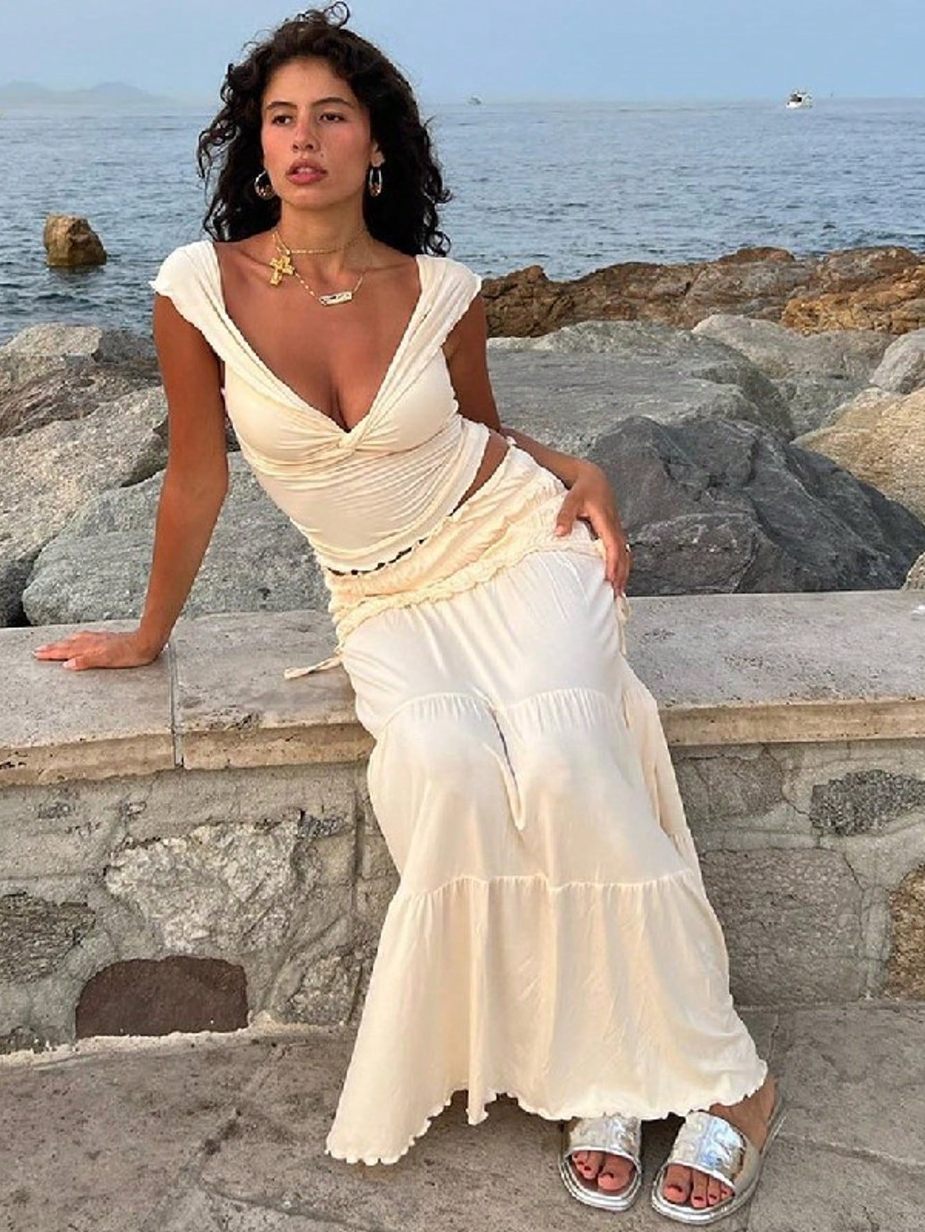 princess polly baby blue dress White Beach Dresses | Beach Dresses main image 1