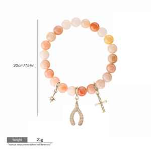 Gelang manik-manik indah trendi dengan hati yang dapat diganti Evileye beberapa jimat pribadi DIY hadiah perhiasan sempurna kustom - Product Image 3